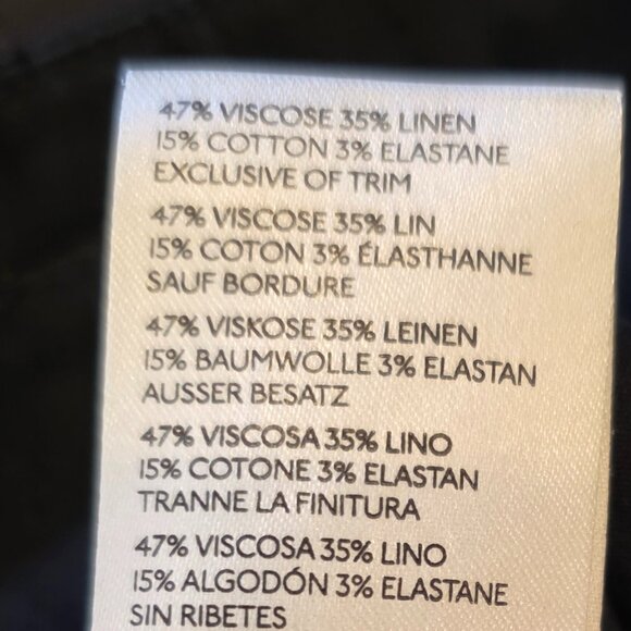 The Naomi Linen Wide-Leg Flare Pants by Maeve - sz 0 - Picture 5 of 6